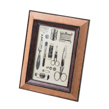 アートフレーム フォトフレーム 写真 絵画 イラスト 額縁 Mサイズ ブラウン