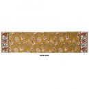 フラワープリントテーブルランナー マスタード 花 机 食卓 幅140 通販