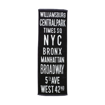 フェイスタオル バスロールサイン かっこいい インパクト タオル シック ブラック