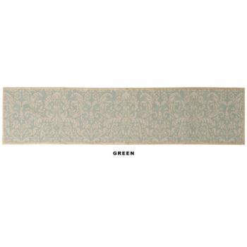 プリントテーブルランナー グリーン 雑貨 アンティーク 机 食卓 幅150 通販