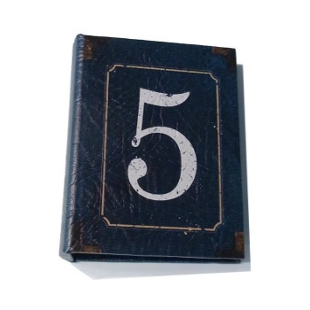 フォトアルバム 数字 ナンバー 写真 洋書風 80ポケットSサイズ 高さ18cm 5