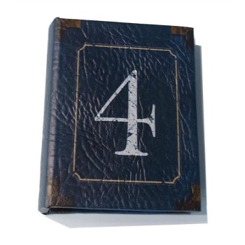 フォトアルバム 数字 ナンバー 写真 洋書風 80ポケットSサイズ 高さ18cm 4