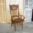 アームチェアー2 アンティーク調 おしゃれ 木製 椅子 チェア 高級感 ブラウン 高さ116