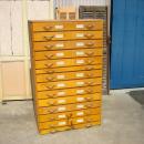 ミリタリータンス アンティーク調 チェスト 木製 ナチュラル ハンガリー ブラウン 高さ142