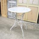 アイアンテーブル アンティーク調 おしゃれ シャビー ハンガリー ホワイト ガーデン家具 高さ80