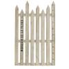 ガーデンフェンス L タテ 木製 ホワイト アンティーク調 おしゃれ エクステリア フレンチ