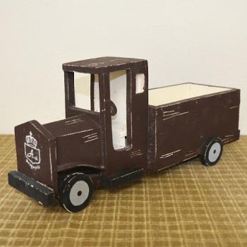 機関車プランター ブラウン 木製 オブジェ かわいい ガーデン雑貨 ヴィンテージ調