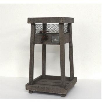 蛇口プランター ブラウン 木製 プランタースタンド かわいい ガーデン雑貨 ボックス ケース