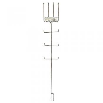 ハンガースティック ガーデンフォーク 組立式 アンティーク調 ハンガースタンド グレー スチール