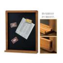 ブラックボードL アンティーク調 ナチュラル 木製 卓上 ディスプレイ 壁掛け マグネット シンプル