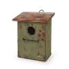 シャビーバードハウス K 木製 巣箱 かわいい ガーデン雑貨 グリーン ナチュラル ディスプレイ
