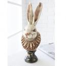 ラビットヘッドオブジェ アンティーク 置物 ウサギ 兎 高さ34 通販