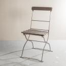 ガーデンチェア アンティーク家具 おしゃれ 木製 椅子 ドイツ ブラウン シャビー 高さ84