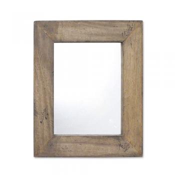 ウッドミラー 鏡 フレーム ウォールミラー ブラウン ナチュラル おしゃれ 和洋折衷 アンティーク調