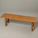 ベンチ アンティーク家具 おしゃれ 木製 シンプル 椅子 チェア ミディアムブラウン 幅120