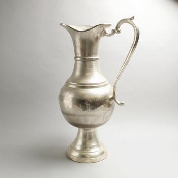 ウォータリングポット 花瓶 シャビー シルバー アンティーク調 おしゃれ オブジェ 幅57