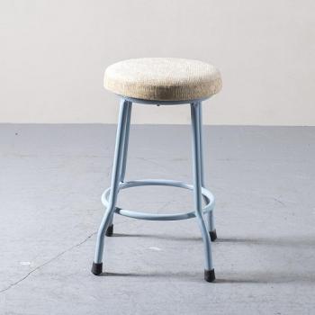 アイアンスツール アンティーク家具 おしゃれ ホワイト グレー かっこいい 椅子 高さ50