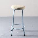 アイアンスツール アンティーク家具 おしゃれ ホワイト グレー かっこいい 椅子 高さ60