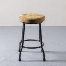 アイアンスツール アンティーク家具 おしゃれ ブラック ブラウン かっこいい 椅子 高さ50