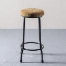 アイアンスツール アンティーク家具 おしゃれ ブラック ブラウン かっこいい 椅子 高さ60