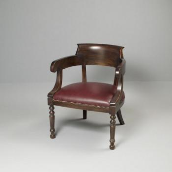 チェアー アンティーク家具 おしゃれ 木製 高級感 レザー 椅子 レッド 高さ78