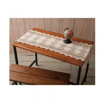 スターランナー テーブルクロス ランナー ハンドメイド 白 ホワイト 手編み レース おしゃれ