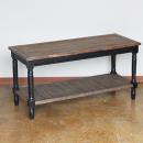 ブラックウッドシャビー テーブル　アンティーク風 机 木製 インダストリアル