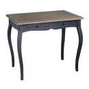 ブラックウッドデスク シャビー アンティーク風 机 木製 猫足 インダストリアル