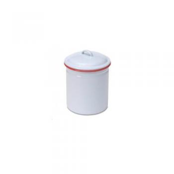 キャニスターL レッド 赤 ホーロー キッチン用品 収納 シンプル おしゃれ 保存容器 保存ポット