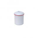 キャニスターL レッド 赤 ホーロー キッチン用品 収納 シンプル おしゃれ 保存容器 保存ポット