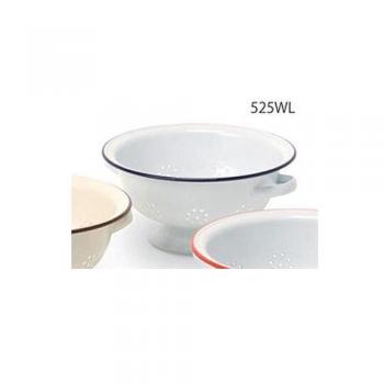 コランダーL ブルー 青 ホーロー キッチン用品 シンプル おしゃれ ボウル 水切り 野菜ボウル