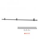 アイアンポール 2m バー アイアン ブラック 黒 アンティーク調 西洋風 組立式  ハンガー