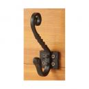 アイアンフック 2個セット ブラック 黒 DIY 壁掛け シンプル かわいい おしゃれ 帽子 コート