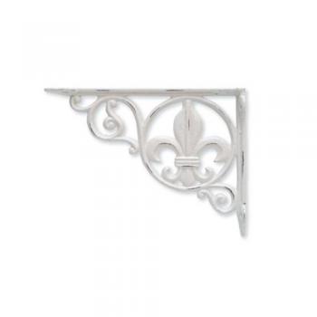 アイアンブラケット リーフ ホワイト 2個セット DIY おしゃれ 壁掛け金具 棚 ヨーロピアン