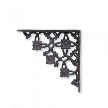 アイアンブラケット ブラウン 2個セット DIY おしゃれ 壁掛け金具 棚 ヨーロピアン