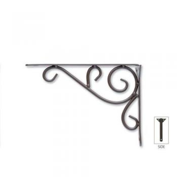 アイアンフレンチブラケット ブラウン 2個セット DIY おしゃれ 壁掛け金具 棚 ヨーロピアン