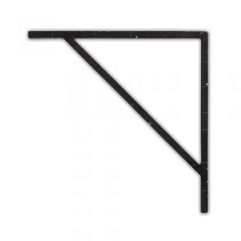 アイアンブラケット ブラック 2個セット DIY おしゃれ 壁掛け金具 棚 シンプル アイアン