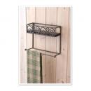 タオルハンガー&スパイスラック アイアン アンティーク調 ハンドメイドな質感 個性的 棚