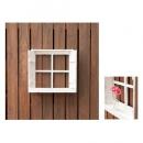 Petit monde ディスプレイウィンドウ ホワイト 白 ディスプレイ 壁掛け 小窓 木製 棚