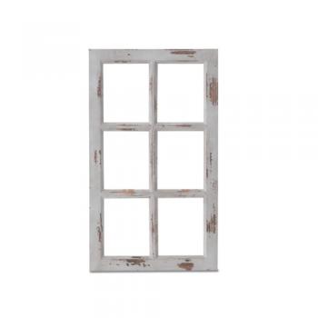 Petit monde ウィンドウフレーム ブルー 青 ディスプレイ 壁掛け 小窓 木製 窓枠