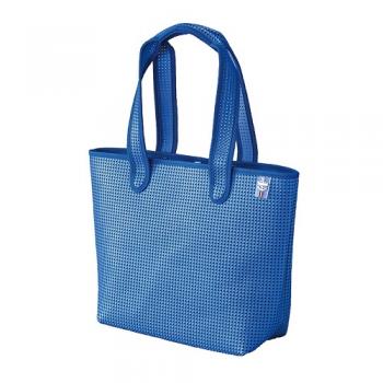 SPICE ライトバッグ ブルー 2個セット メッシュ おしゃれ トート 防水加工 高さ33.5