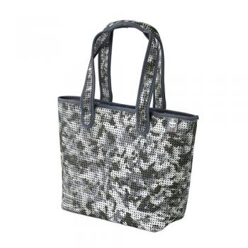 SPICE ライトバッグ グレーカモフラージュ 2個セット メッシュ トート 防水加工 高さ33.5