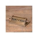 AUTENTICO ブラスダイヤルカレンダー アンティーク調 卓上 カレンダー おしゃれ シック