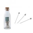 アンティーク調ピンL シルバー 3個セット 画鋲 押しピン おしゃれ アンティーク調 虫ピン 文具