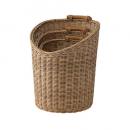 SPICE MERRY ラウンドバスケット 3サイズセット かご ナチュラル 高さ23.5~33.5