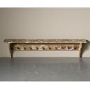 ウォールラック アンティーク家具 棚 シャビー シェルフ ナチュラル 木製 フック ハンガー