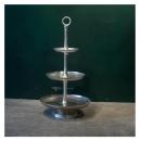 ティープレート アンティーク雑貨 おしゃれ シャビー ディスプレイ ラック シルバー トレイ アルミ