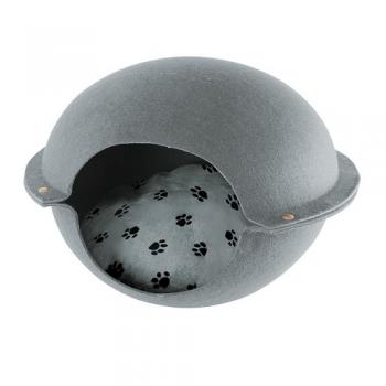 SPICE PAW-PAW キャットハウス ベル型 グレー ペットグッズ 直径640