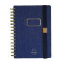 SPICE TOOLS デニムリングノート ネイビー A5 5mm方眼 2個セット 文具