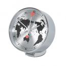 SPICE EDGE 目覚まし時計 GLOBE シルバー 2個セット 高さ11